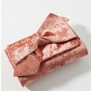 NWT! Pink crushed velvet purse